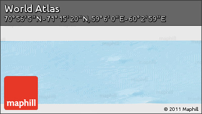Physical Panoramic Map of the Area around 71° 5' 42" N, 59° 34' 30" E