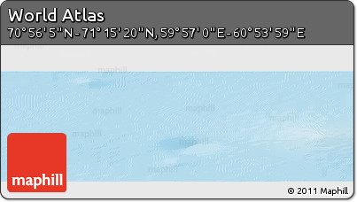 Physical Panoramic Map of the Area around 71° 5' 42" N, 60° 25' 29" E