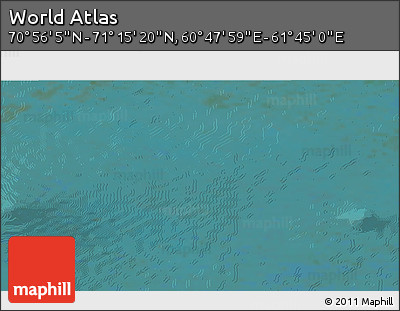 Satellite 3D Map of the Area around 71° 5' 42" N, 61° 16' 29" E