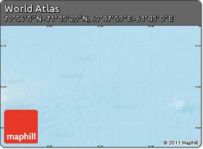 Physical Map of the Area around 71° 5' 42" N, 61° 16' 29" E