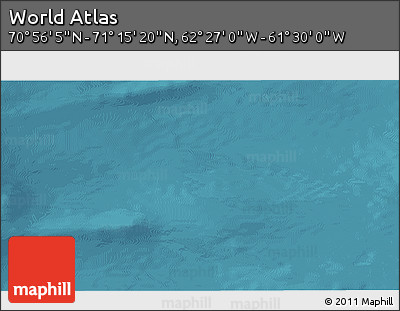 Satellite 3D Map of the Area around 71° 5' 42" N, 61° 58' 30" W