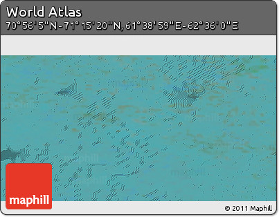 Satellite 3D Map of the Area around 71° 5' 42" N, 62° 7' 30" E
