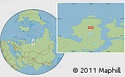 Savanna Style Location Map of the area around 71° 5' 42" N, 70° 37' 30" E
