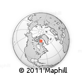 Outline Map of the Area around 71° 5' 42" N, 74° 43' 29" W, rectangular outline