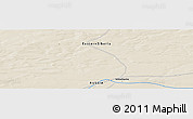 Shaded Relief Panoramic Map of the area around 71° 5' 42" N, 94° 25' 30" E
