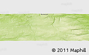 Physical Panoramic Map of the area around 71° 5' 42" N, 94° 16' 30" W