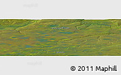 Satellite Panoramic Map of the area around 71° 5' 42" N, 99° 31' 30" E