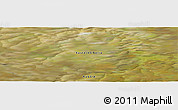 Satellite Panoramic Map of the area around 71° 22' 52" N, 105° 28' 29" E