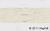 Shaded Relief Panoramic Map of the area around 71° 22' 52" N, 105° 28' 29" E