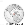 Outline Map of the Area around 71° 22' 52" N, 115° 31' 30" W, rectangular outline