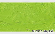 Physical 3D Map of the area around 71° 22' 52" N, 118° 13' 29" E