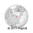 Outline Map of the Area around 71° 22' 52" N, 125° 52' 30" E, rectangular outline