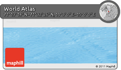 Physical Panoramic Map of the Area around 71° 22' 52" N, 14° 31' 30" E
