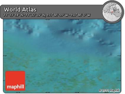Satellite Map of the Area around 71° 22' 52" N, 151° 13' 29" W
