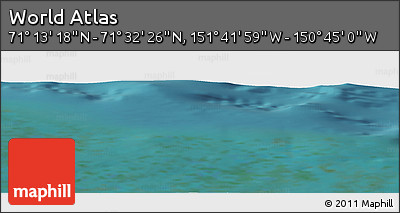Satellite Panoramic Map of the Area around 71° 22' 52" N, 151° 13' 29" W