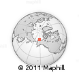 Outline Map of the Area around 71° 22' 52" N, 152° 4' 29" W, rectangular outline