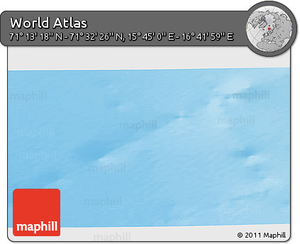 Physical 3D Map of the Area around 71° 22' 52" N, 16° 13' 30" E