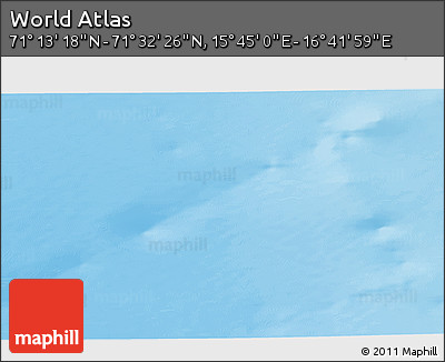 Physical 3D Map of the Area around 71° 22' 52" N, 16° 13' 30" E