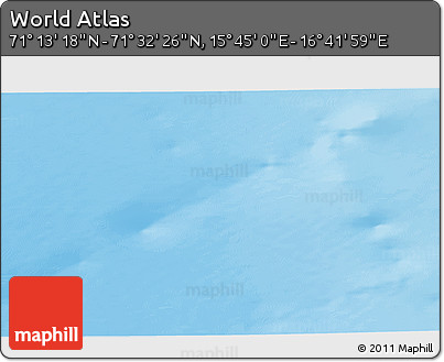 Physical 3D Map of the Area around 71° 22' 52" N, 16° 13' 30" E