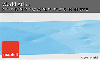 Political Panoramic Map of the Area around 71° 22' 52" N, 16° 13' 30" E