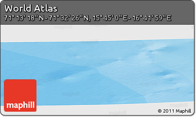 Political Panoramic Map of the Area around 71° 22' 52" N, 16° 13' 30" E