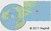 Savanna Style Location Map of the area around 71° 22' 52" N, 19° 28' 30" W