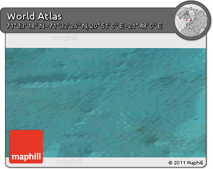 Satellite 3D Map of the Area around 71° 22' 52" N, 21° 19' 30" E