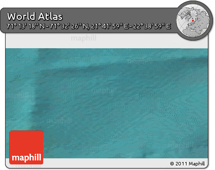 Satellite 3D Map of the Area around 71° 22' 52" N, 22° 10' 29" E