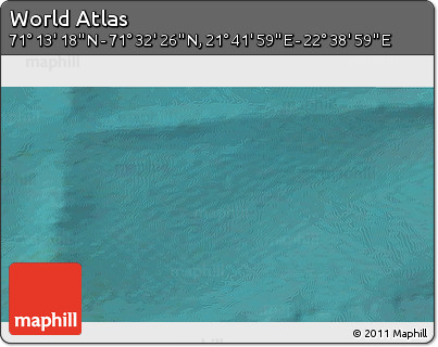 Satellite 3D Map of the Area around 71° 22' 52" N, 22° 10' 29" E