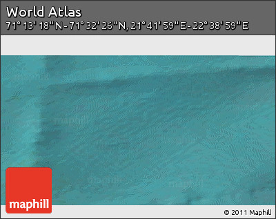 Satellite 3D Map of the Area around 71° 22' 52" N, 22° 10' 29" E