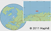 Savanna Style Location Map of the area around 71° 22' 52" N, 22° 10' 29" E