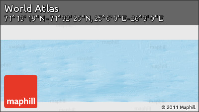 Physical Panoramic Map of the Area around 71° 22' 52" N, 25° 34' 30" E
