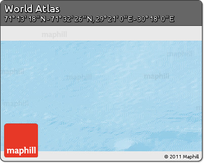 Physical 3D Map of the Area around 71° 22' 52" N, 29° 49' 30" E