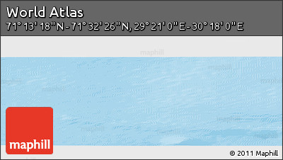 Physical Panoramic Map of the Area around 71° 22' 52" N, 29° 49' 30" E