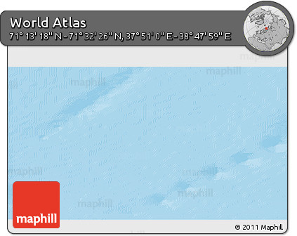 Physical 3D Map of the Area around 71° 22' 52" N, 38° 19' 30" E