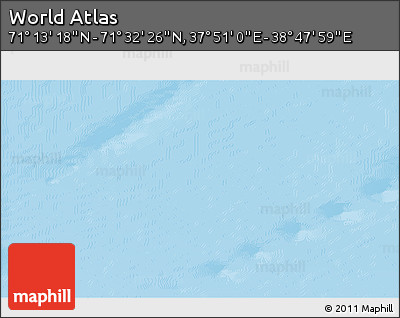 Physical 3D Map of the Area around 71° 22' 52" N, 38° 19' 30" E