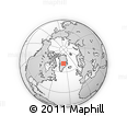 Outline Map of the Area around 71° 22' 52" N, 39° 1' 29" W, rectangular outline