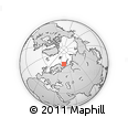 Outline Map of the Area around 71° 22' 52" N, 43° 25' 29" E, rectangular outline