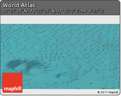 Satellite 3D Map of the Area around 71° 22' 52" N, 47° 40' 29" E