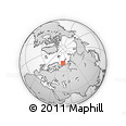 Outline Map of the Area around 71° 22' 52" N, 48° 31' 29" E, rectangular outline