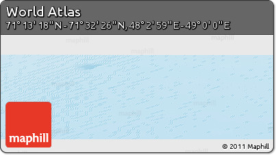 Physical Panoramic Map of the Area around 71° 22' 52" N, 48° 31' 29" E
