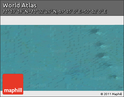 Satellite 3D Map of the Area around 71° 22' 52" N, 50° 13' 30" E