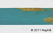 Satellite Panoramic Map of the area around 71° 22' 52" N, 51° 55' 29" E