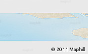 Shaded Relief Panoramic Map of the area around 71° 22' 52" N, 51° 55' 29" E