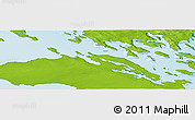 Physical Panoramic Map of the area around 71° 22' 52" N, 52° 46' 29" E