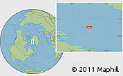 Savanna Style Location Map of the area around 71° 22' 52" N, 62° 49' 30" W