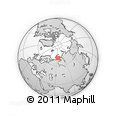 Outline Map of the Area around 71° 22' 52" N, 64° 40' 30" E, rectangular outline