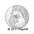 Outline Map of the Area around 71° 22' 52" N, 65° 22' 30" W, rectangular outline