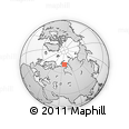 Outline Map of the Area around 71° 22' 52" N, 67° 13' 29" E, rectangular outline