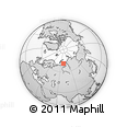 Outline Map of the Area around 71° 22' 52" N, 68° 55' 30" E, rectangular outline